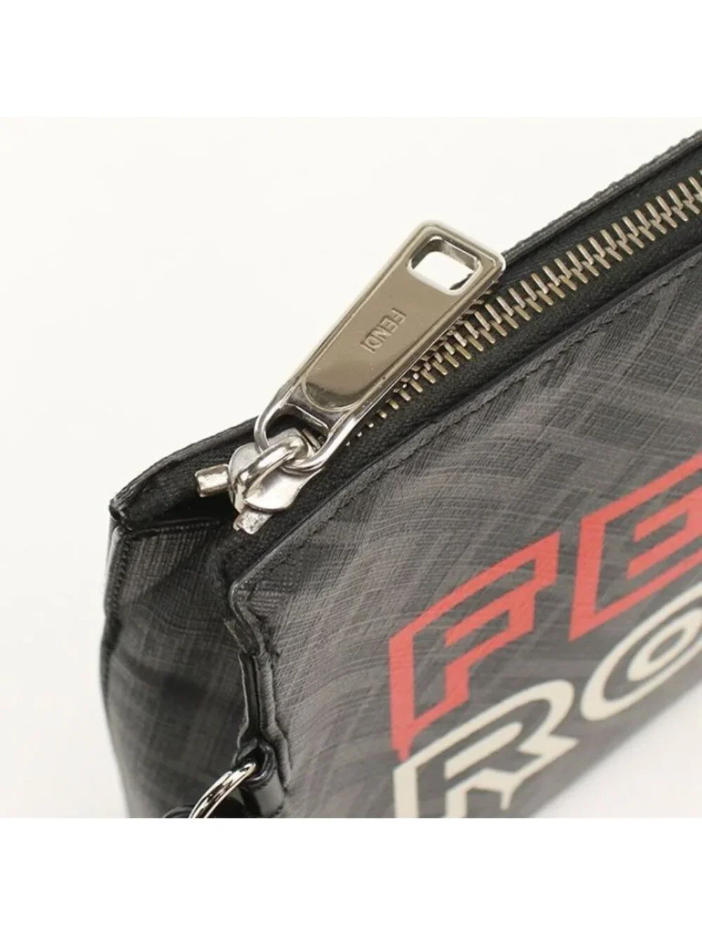 Fendi FF Canvas Clutch